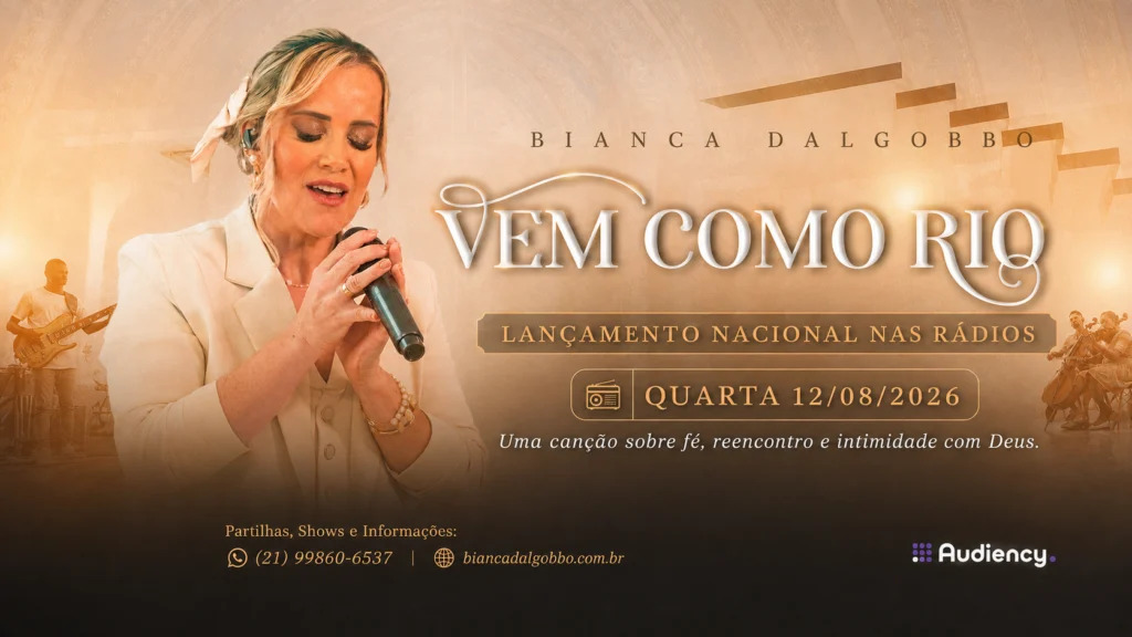 Bianca Dalgobbo chega à rádio Comunidade FM com “Vem Como Rio”