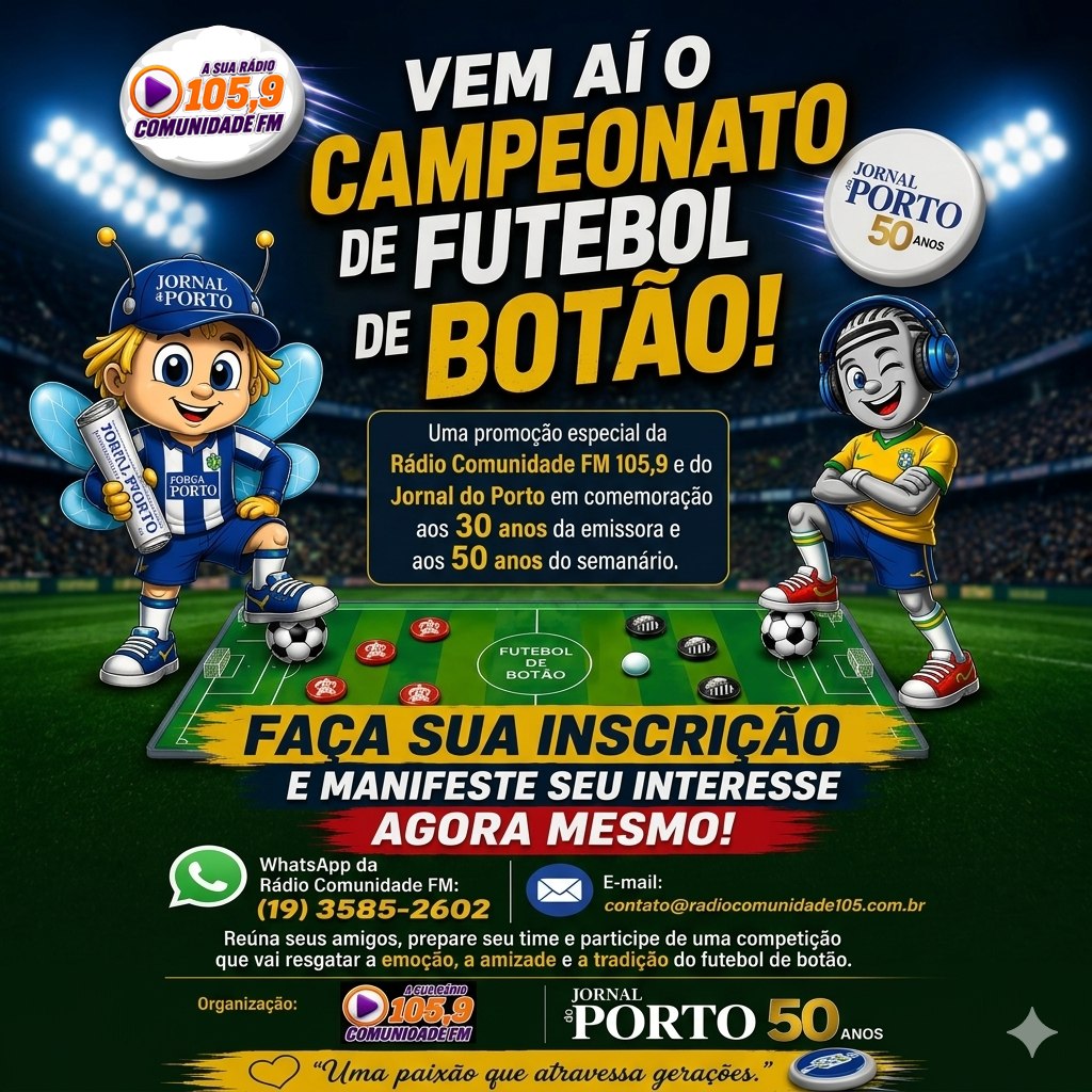 ⚽🏆 VEM AÍ O CAMPEONATO DE FUTEBOL DE BOTÃO! 🏆⚽