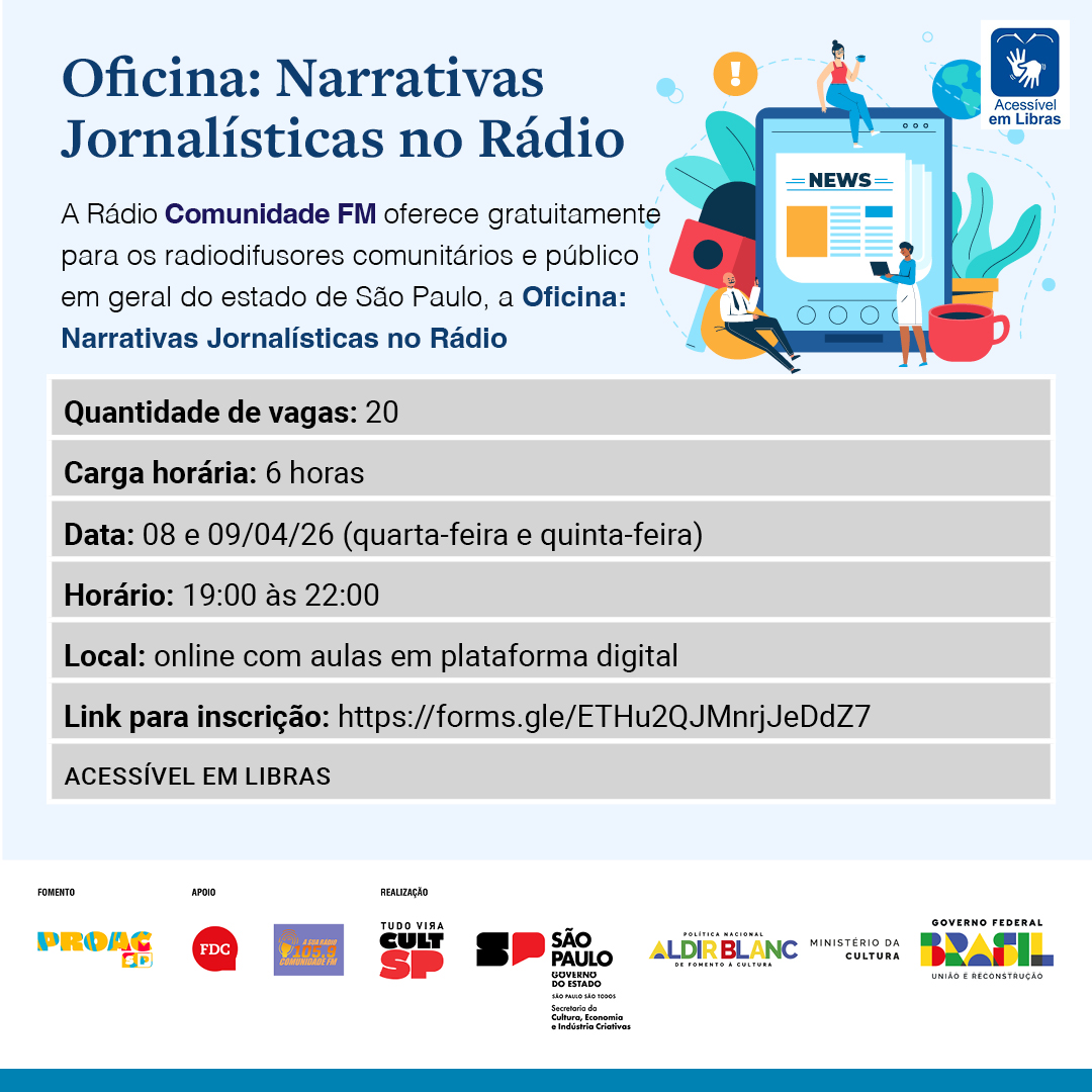 Curso EAD - NARRATIVAS JORNALÍSTICAS NO RÁDIO