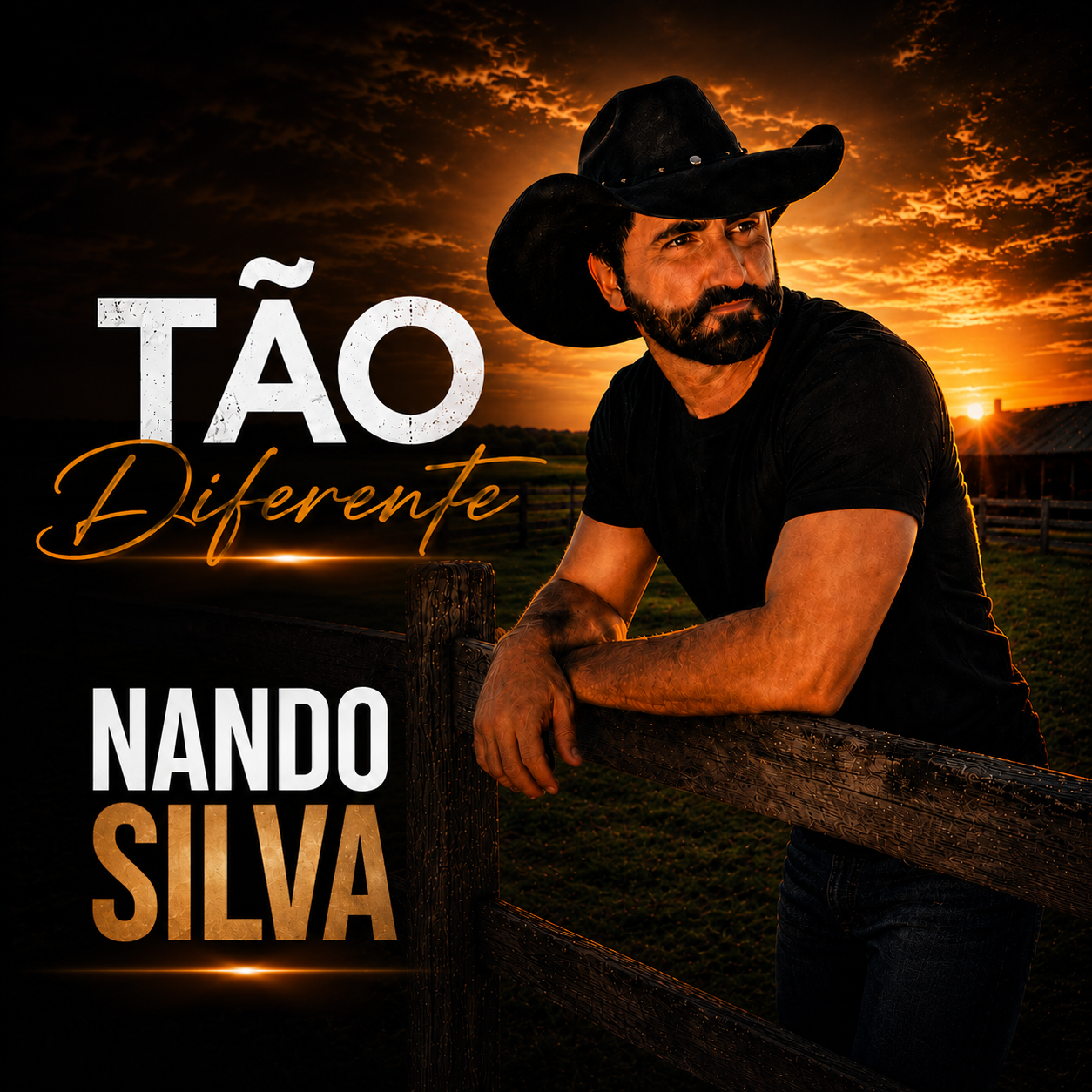 Cantor Nando Silva lança “Tão Diferente” e aposta em sertanejo moderno e romântico.